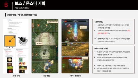 슬라이드 9 · B 등장·페이즈 전환 연출